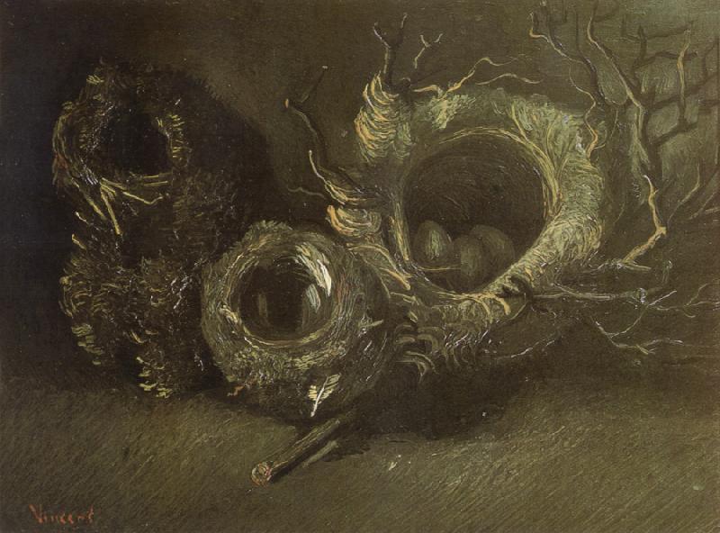 Vincent Van Gogh Still life wtih Three Birds'Nests (nn04) Sweden oil painting art